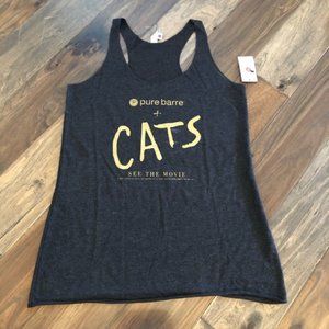 NWT Pure Barre Cats Broadway Tank Top Black, Medium
